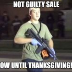 A photo from Saddle River Range's Instagram post about its sale celebrating the not guilty verdict in Kyle Rittenhouse's trial after he shot three men, killing two of them and wounding the third, during a protest against police brutality in Kenosha, Wisconsin, last year.
