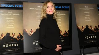 NEW YORK, NEW YORK - NOVEMBER 18: Julia Stiles attends as A24 and the Cinema Society host a screening of "The Humans" at Village East Cinema on November 18, 2021 in New York City.