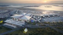 Rendering of proposed new international terminal at JFK Airport