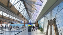 Rendering of proposed new international terminal at JFK Airport