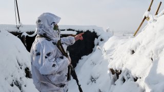 Ukrainian army soldier