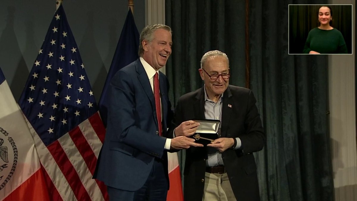 Chuck Schumer Gets the Key to New York City – NBC New York