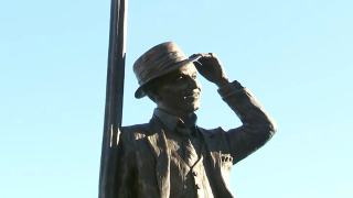 A life-size statue of the late Frank Sinatra is unveiled in his hometown of Hoboken, New Jersey, on what would have been his 106th birthday.