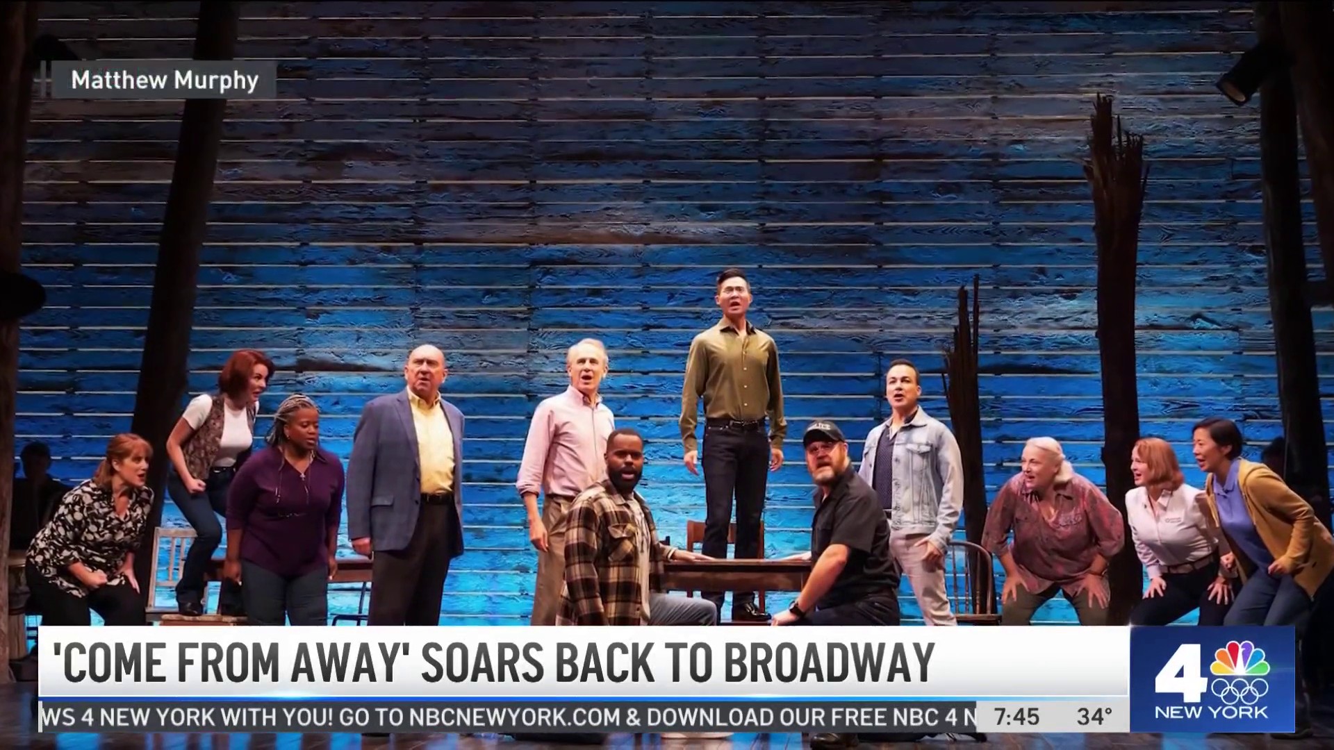 Come From Away' Back on Broadway – NBC New York