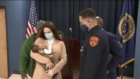 LI Cop Reunites With Mom He Helped As She Was In Labor, With Cord Around Baby's Neck