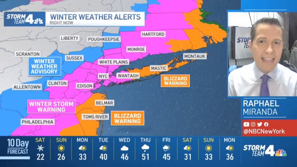 Latest Forecast From Storm Team 4 – NBC New York