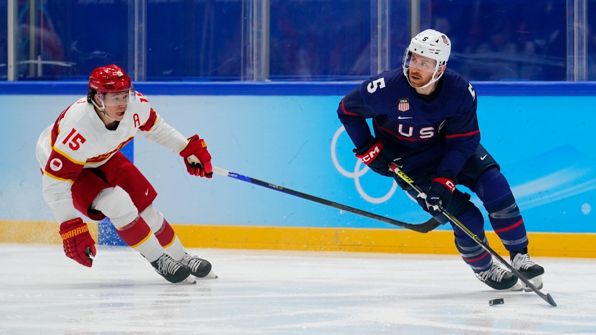 Team USA defeats Canada in men's hockey at Beijing Olympics