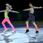 Olivia Smart and Adrian Diaz of Team Spain skate during the Figure Skating Gala Exhibition on day 16 of the 2022 Winter Olympics at Capital Indoor Stadium on Feb. 20, 2022, in Beijing, China.