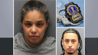 mugshots of Wanda Veguilla and John Torres