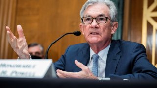 U.S. Federal Reserve Chairman Jerome Powell testifies during the Senate Banking Committee hearing titled “The Semiannual Monetary Policy Report to the Congress”, in Washington, U.S., March 3, 2022.