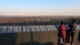 A general view of nearly empty Eagle Rock Reservation Park during the new type of coronavirus (COVID-19) pandemic in New Jersey