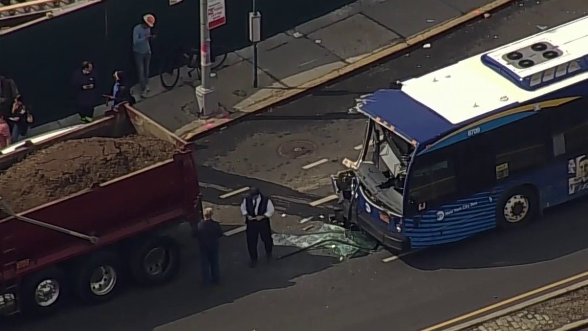 12 Hurt in MTA Bus Crash With Dump Truck on Staten Island – NBC New York