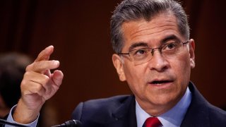Secretary of Health and Human Services Xavier Becerra testifies before the Senate Health, Education, Labor, and Pensions Committee hearing to discuss reopening schools during the coronavirus disease (COVID-19) at Capitol Hill in Washington, D.C., September 30, 2021.