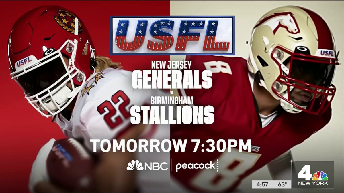 Usfl Kicks Off Inaugural Season This Saturday On Nbc And Peacock Nbc New York 5822