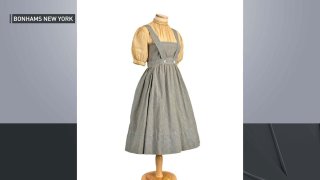 Dress worn by Dorothy in "The Wizard of Oz"