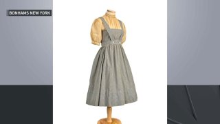 Dress worn by Dorothy in "The Wizard of Oz"
