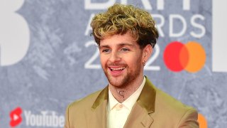 Tom Grennan attends The BRIT Awards 2022 at The O2 Arena on February 08, 2022 in London, England.
