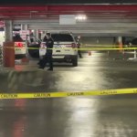 Scene where woman was killed inside parking garage