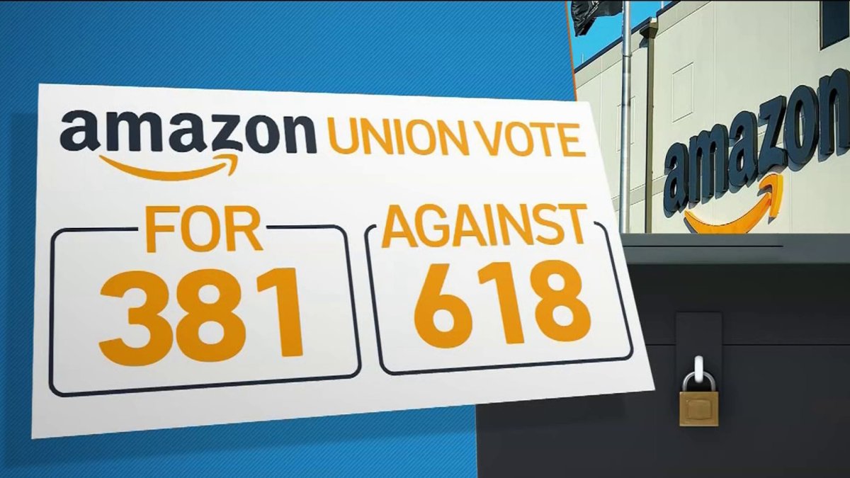 Amazon Workers at 2nd NYC Warehouse Reject Union – NBC New York
