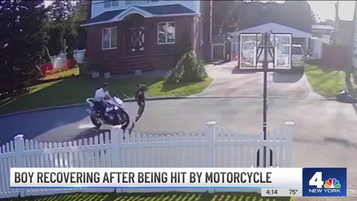 Boy Recovering After Being Hit by Motorcycle – NBC New York