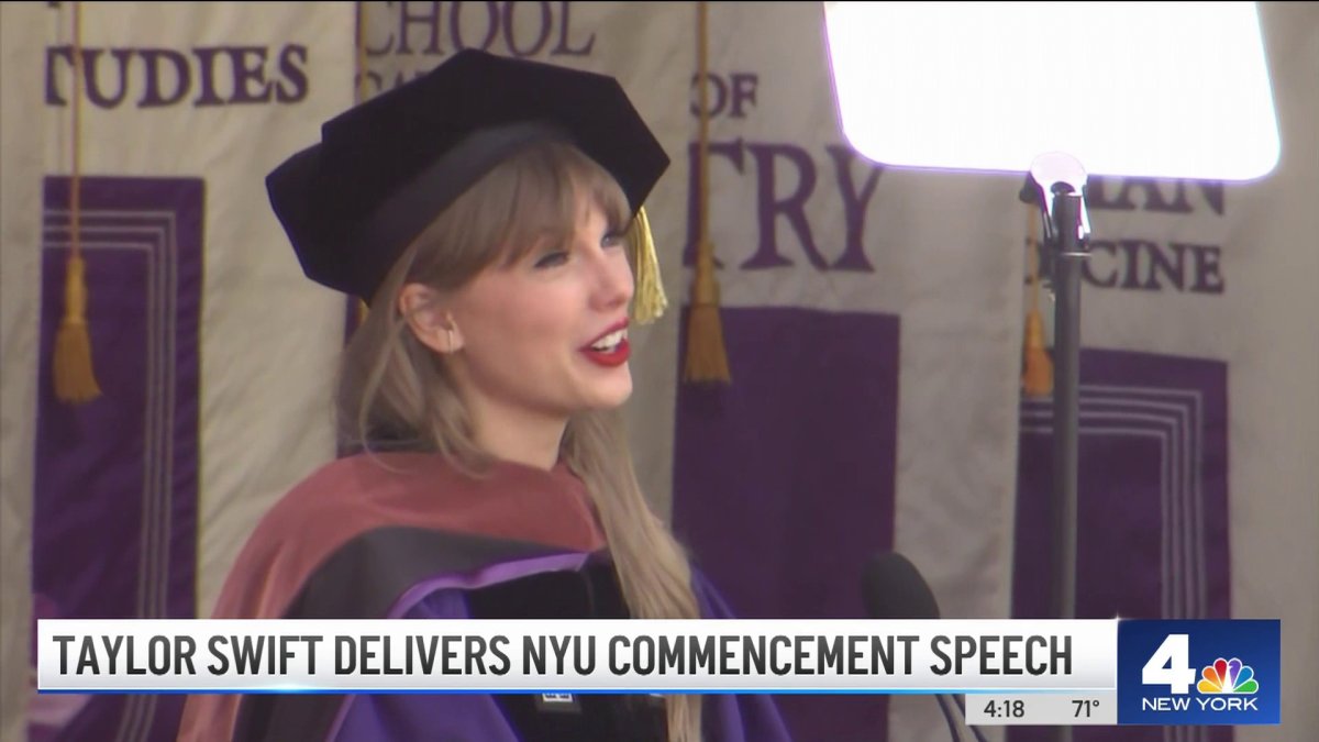 Taylor Swift Delivers NYU Commencement Speech NBC New York