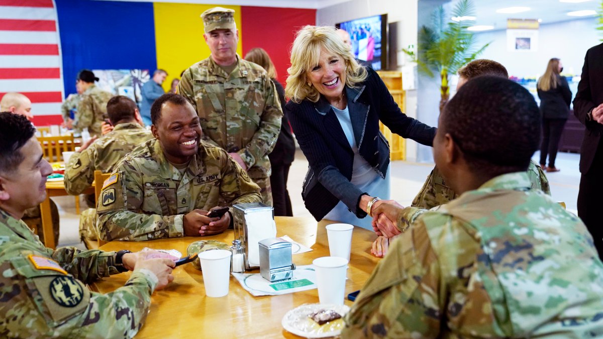 Jill Biden Visits Europe to Meet With Ukrainian Refugees, Thanks US Troops