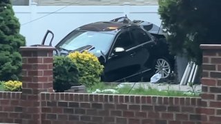 Smashed car