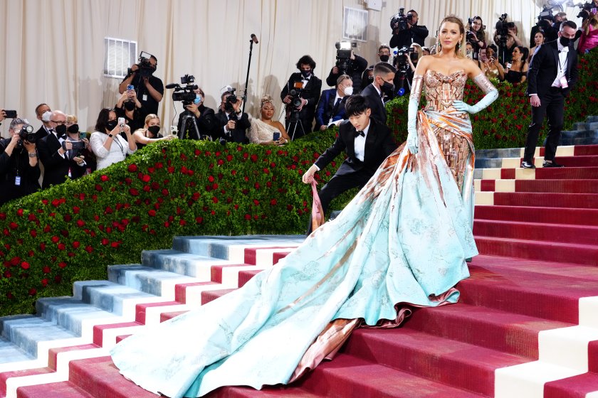 Blake Lively attends The 2022 Met Gala Celebrating "In America: An Anthology of Fashion" at The Metropolitan Museum of Art on May 2, 2022, in New York City.