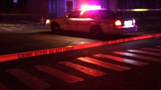 Crime Scene with Police Car