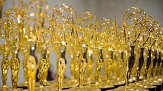 Display of Daytime Emmy Trophies at The National Academy of Television Arts & Sciences held at the Westin Bonaventure Hotel on April 29, 2016 in Los Angeles, California.