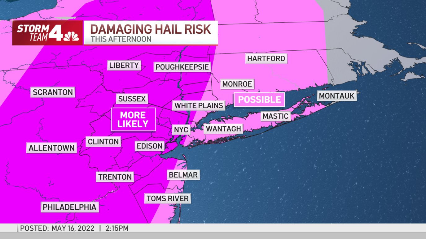 Severe Weather Brings Strong Winds, Hail to Parts of NY – NBC New York