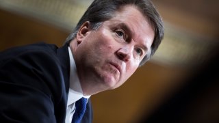 Judge Brett Kavanaugh testifies during the Senate Judiciary Committee hearing on his nomination be an associate justice of the Supreme Court of the United States, on Capitol Hill in Washington, DC, September 27, 2018.