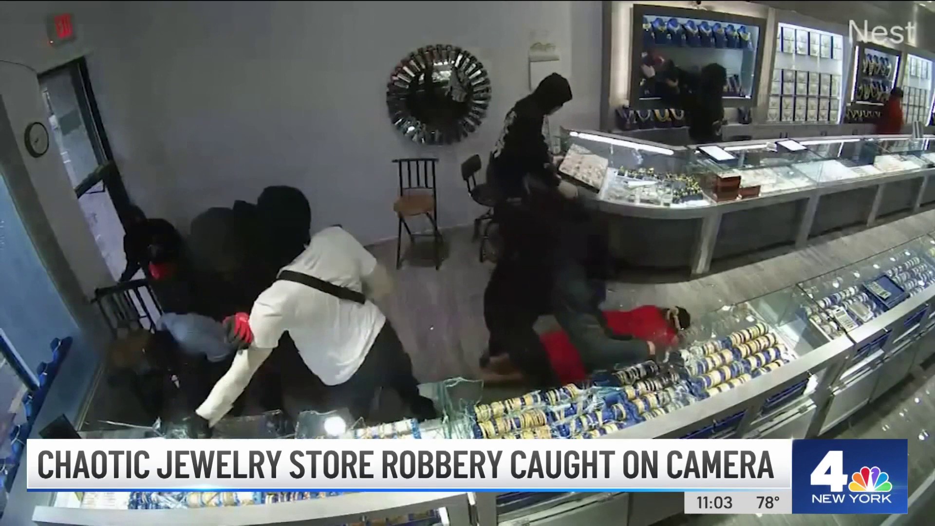 Chaotic Jewelry Store Robbery Caught On Camera – NBC New York