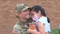Military Mom Surprises Daughter at Long Island School