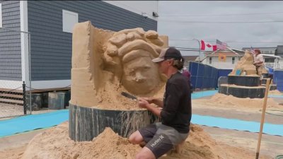Sand Sculpting Competition at Jersey Shore