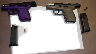 Guns seized by police