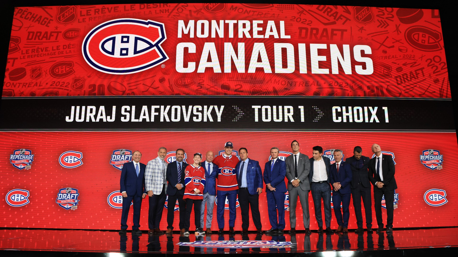 Canadiens take Juraj Slafkovsky with top pick in NHL draft