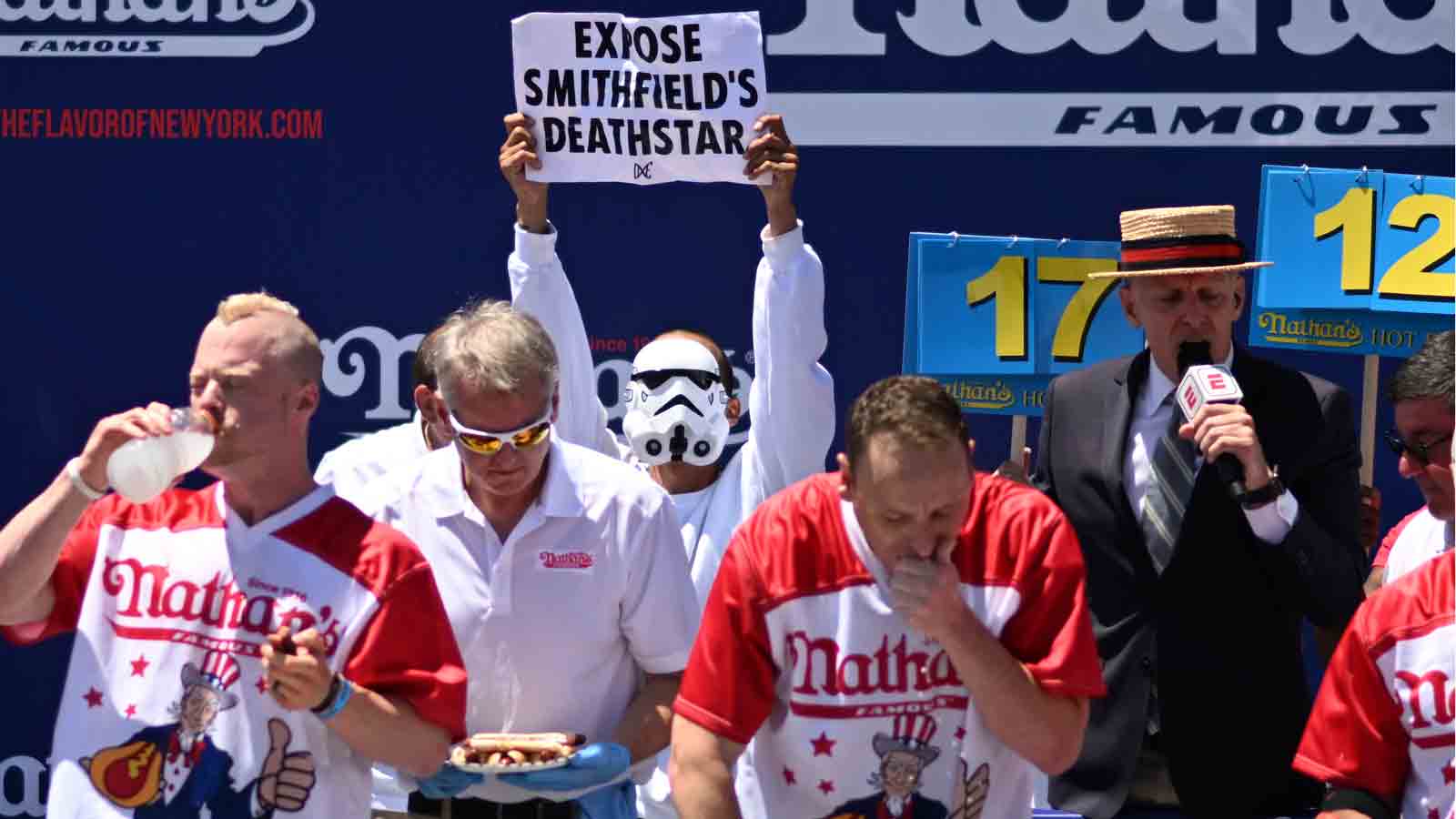 joey chestnut chokes guy out