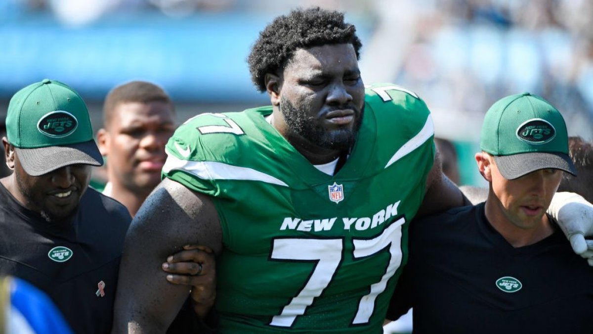 Jets' Mekhi Becton to start at right tackle in preseason game