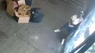 Video shows man ripping door off front of Bronx bodega.
