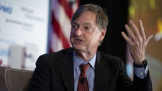 Charles Evans, president of the Federal Reserve Bank of Chicago, speaks during the National Association of Business Economics (NABE) annual meeting in Arlington, Virginia, U.S., on Monday, Sept. 27, 2021.