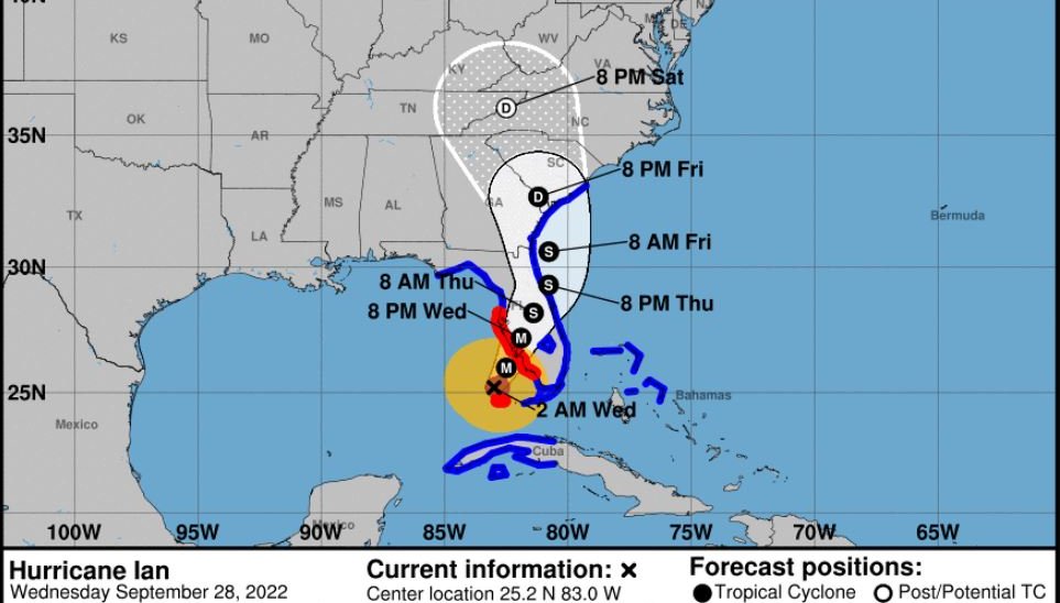 Ian Path Wednesday Hurricane Ian Track: Here’s When It’s Expected to Hit Florida – NBC New ...