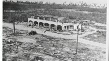 A hotel in Matecumbe Key, Florida, is reduced to rubble as seen in this Sept. 7, 1935 photo after an unnamed category 5 hurricane swept through the Florida Keys during Labor Day. All along the Keys are scenes like this, bearing grim evidence of the fury that snuffed out 300 lives.