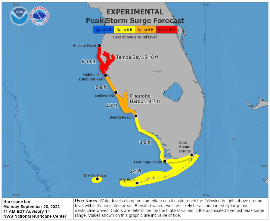Tracking Ian: Hurricane on Path to Strike Florida as Cat 4 Storm, Evacuations Ordered
