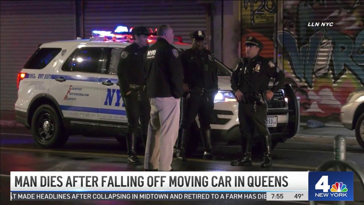 Man Dies After Falling Off Moving Car in Queens – NBC New York