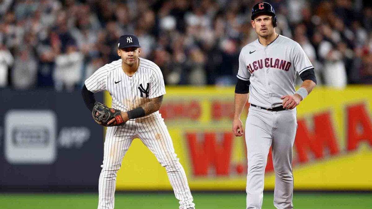 Yankees' Gleyber Torres Mocks Guardians' Josh Naylor With Baby-Rocking  Celebration – NBC New York