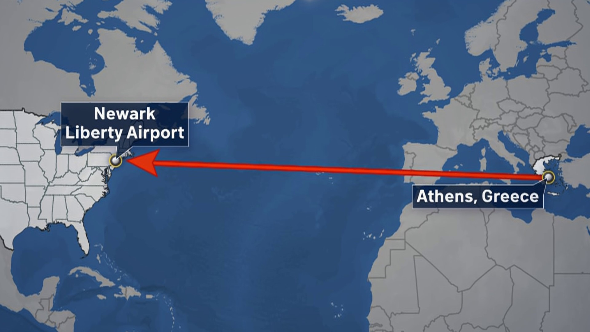 Flight to Newark Returns to Athens After Tip About Possible Threat