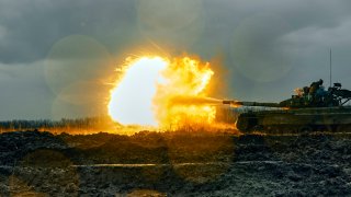 Russian Strike on Ukrainian Maternity Hospital Kills NewbornUkrainian army fires a captured Russian tank T-80 at the Russian position in Donetsk region, Ukraine, Tuesday, Nov. 22, 2022.