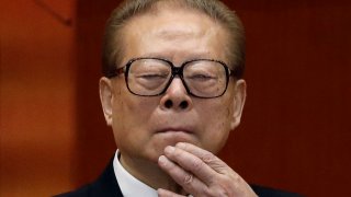 FILE – Former Chinese President Jiang Zemin watches the proceedings at the opening session of the 18th Communist Party Congress held at the Great Hall of the People in Beijing, Nov. 8, 2012. Jiang has died Wednesday, Nov. 30, 2022, at age 96. (AP Photo/Ng Han Guan, File)