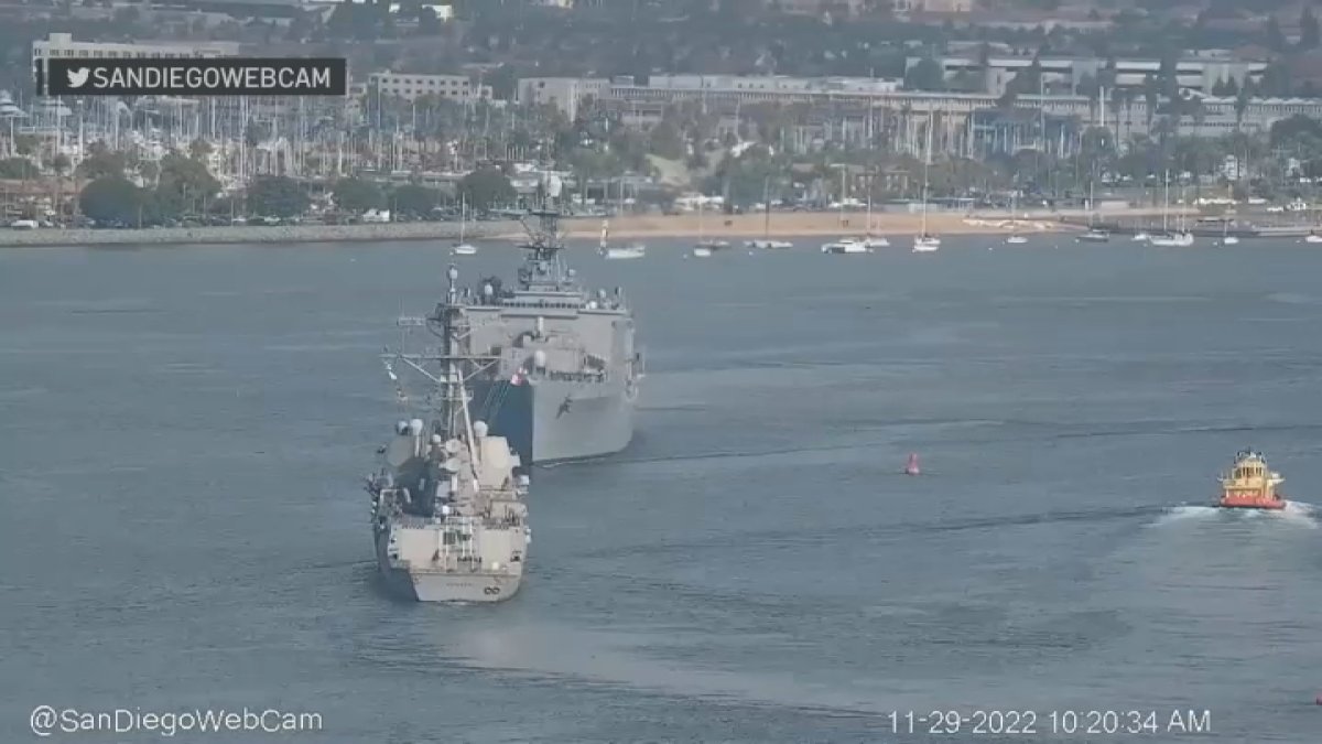 Navy Ships Steer Last Minute to Avoid Head-On Crash in San Diego Bay – NBC New York - Vimarsana News
